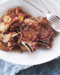 Pork Chops with Apples and Onions