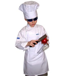 Chefskin Small White Kid Children Chef Set